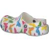 Crocs Women’s Classic Marbled Tie-dye Clogs(Butterfly/White)