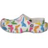 Crocs Women’s Classic Marbled Tie-dye Clogs(Butterfly/White)