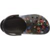 Crocs Women’s Classic Marbled Tie-dye Clogs(Floral Print/Black)