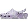 Crocs Women’s Classic Marbled Tie-dye Clogs(Lavender/Multi)
