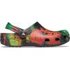 Crocs Women’s Classic Marbled Tie-dye Clogs(Multi/Black)