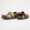Crocs Women’s Classic Marbled Tie-dye Clogs(White Multi-coloured)