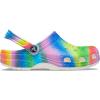 Crocs Women’s Classic Marbled Tie-dye Clogs(White/Multi Spray Dye)
