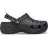 Crocs Women’s Classic Platform Glitter Clog(Black)