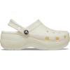 Crocs Women’s Classic Platform Glitter Clog(Chalk)