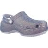 Crocs Women’s Classic Platform Glitter Clog(Purple Moon)