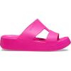 Crocs Women’s Getaway Platform H-Strap Wedge Sandals(Pink Crush)