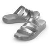 Crocs Women’s Getaway Strappy Sandals(Silver)