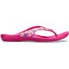 Crocs Women’s Kadee II Flip Flops(Multicolour Floral Candy Pink 92l)