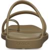 Crocs Women’s Miami Toe Loop Sandals(Sepia Metallic)