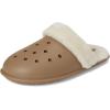 Crocs unisex-adult Classic Fuzz Scuff Slippers(Sepia)