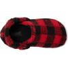 Crocs unisex-child Classic Cozzzy Slippers(Buffalo Plaid/Black/Varsity Red)