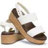 Crocs womens Brooklyn Cork Low Wedge(Chalk)