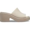 Crocs womens Brooklyn Slide Heel(Taupe)