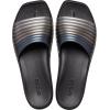 Crocs womens Miami Slide(Metallic Black)