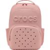 Crocs Classic Backpack, Personalize with Jibbitz Charms, Black, One Size(Powder Pink)