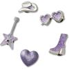 Crocs Jibbitz Girls’ Favorites Shoe Charm Packs, Heart Country Concerts, 5-Pack