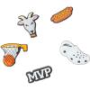 Crocs Jibbitz Packs for Shoes, and Sandals – Beautiful Accessory, Colorful Charms, and Constructed with Synthetic Material(Mvp 5-Pack)
