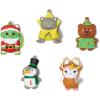 Crocs Jibbitz Seasonal & Christmas Holiday Shoe Charm Packs(Animal Ornaments 5-Pack)