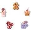 Crocs Jibbitz Seasonal & Christmas Holiday Shoe Charm Packs(Cute Winter Foods 5-Pack)