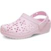 Crocs Kids’ Classic Floral Design Clogs(Pink Milk)