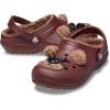 Crocs Kids’ Classic Lined I Am Clogs(Dark Clay/Brown Bear)