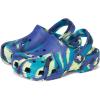 Crocs Kids’ Classic Marbled Tie-Dye Clog(Navy/Turbo Teal)