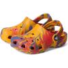 Crocs Kids’ Classic Marbled Tie-Dye Clog(Orange Zing/Multi)