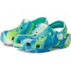 Crocs Kids’ Classic Marbled Tie-Dye Clog(Prep Blue/Multi Glow in the Dark)