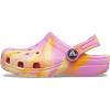 Crocs Kids’ Classic Marbled Tie-Dye Clog(Taffy Pink/Multi)