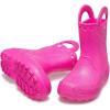 Crocs Kids’ Handle It Rain Boots(Pink Crush Glitter)