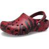 Crocs Unisex Adult Classic Marbled Tie-Dye Clogs(Pepper/Black)