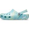 Crocs Unisex Adult Classic Marbled Tie-Dye Clogs(Pure Water/Multi)