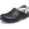 Crocs Unisex-Adult All Terrain Lined Clogs with Adjustable Heel Strap(Black)