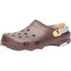 Crocs Unisex-Adult All Terrain Lined Clogs with Adjustable Heel Strap(Mocha Multi)