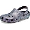 Crocs Unisex-Adult Classic Glitter Clogs(Black/Multi)
