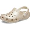 Crocs Unisex-Adult Classic Glitter Clogs(Champagne Glitter)