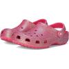 Crocs Unisex-Adult Classic Glitter Clogs(Dragon Fruit)