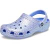 Crocs Unisex-Adult Classic Glitter Clogs(Moon Jelly)