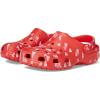 Crocs Unisex-Adult Classic Graphic Clogs(Cherry Red/Hearts & Butterflies)