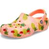 Crocs Unisex-Adult Classic Graphic Clogs(Papaya/Multi)