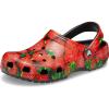 Crocs Unisex-Adult Classic Graphic Clogs(Red/Black)