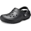 Crocs Unisex-Adult Classic Lined Clog(Black/Black)