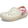 Crocs Unisex-Adult Classic Lined Clog(Bone/Color Dip)