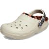 Crocs Unisex-Adult Classic Lined Clog(Bone/Multi Animal Remix)