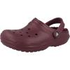 Crocs Unisex-Adult Classic Lined Clog(Garnet)