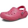 Crocs Unisex-Adult Classic Lined Clog(Hyper Pink)
