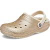 Crocs Unisex-Adult Classic Lined Clog(Multi/Gold Glitter)