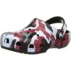 Crocs Unisex-Child Classic Graphic Clog(Black/Red)