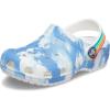 Crocs Unisex-Child Classic Graphic Clog(Clouds/Rainbow)